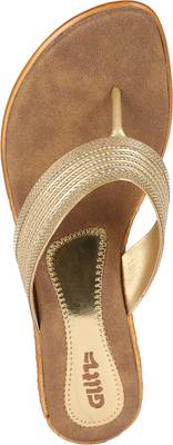 Glitz Women Gold Heels