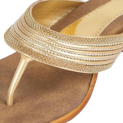 Glitz Women Gold Heels