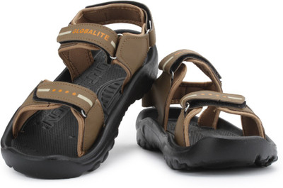 

Globalite Men Brown Orange Sports Sandals
