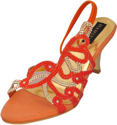Hamlyn Women Orange Heels
