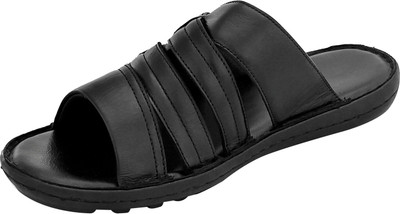 

Feather Leather Men Black Sandals