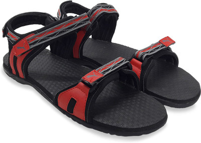 

Puma Men high risk red-black-steel gray Sports Sandals