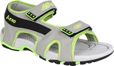 

Aero Men BLACK::PGREEN::LGREY Sandals