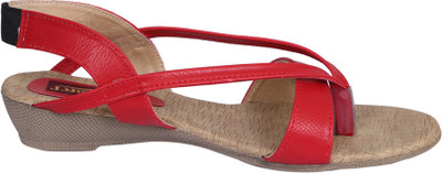 

Port Women Red Wedges