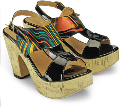 

Nell Women Black Wedges