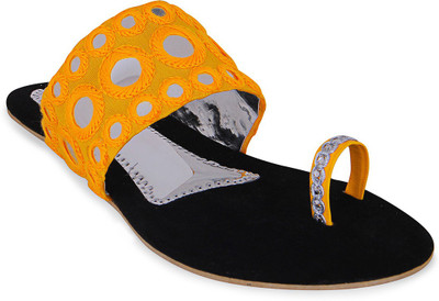 

Ridhi Sidhi Women Yellow; Black Flats