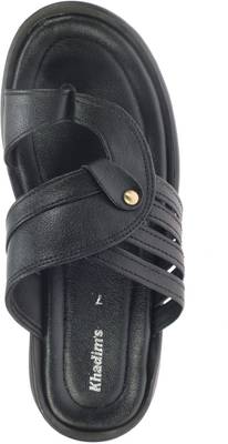 Khadim's Men Black Sandals