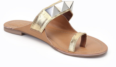 ZEBBA Parker Women Gold, Brown Flats ZEBBA Parker Women Gold, Brown Flats