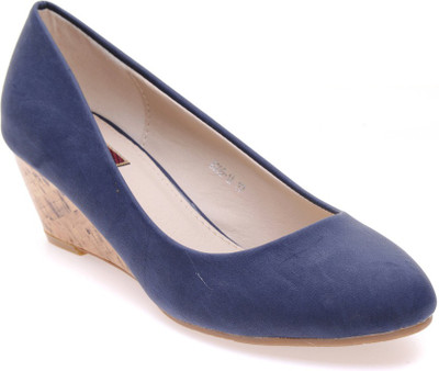 

Flat n Heels Women Blue Wedges