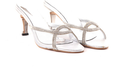 Adorn Women Silver Heels