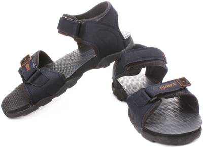 Sparx Men Navy Blue Orange Sports Sandals