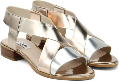 

Clarks Women Metallic Combi Flats