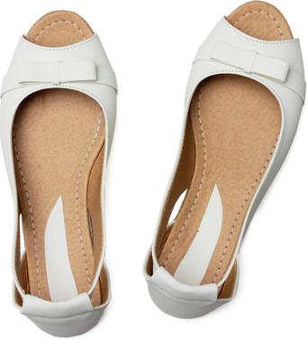 

Bare Soles Women White Flats