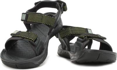 Reebok Men GRAVEL/BLK/ HI VIS GREEN Sports Sandals