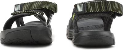 Reebok Men GRAVEL/BLK/ HI VIS GREEN Sports Sandals