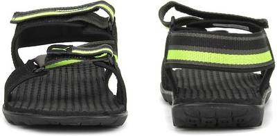 Puma Men black-dark shadow-lime punch Sports Sandals