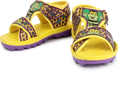 

Kidsfly Boys & Girls Sports Sandals, Yellow/purple