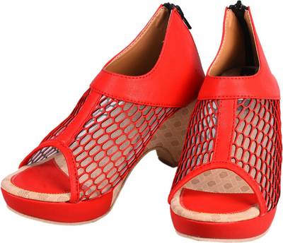 Trilokani Women Red Heels