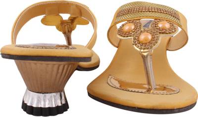 Sapyork Women Gold Heels