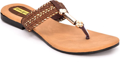 

Indirang Women Brown Flats