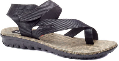 Dolphin Miles Men Black Sandals