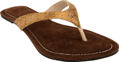 Royal Collection Women Golden Flats