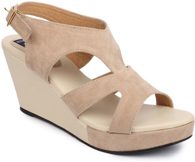 

Sindhi Footwear Women Beige Wedges