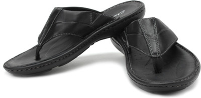 

Clarks Men Black Leather Sports Sandals