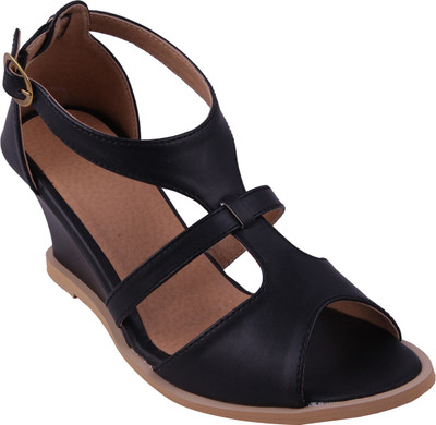 

Adorn Women Black Wedges