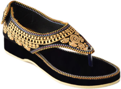 Myra Women Golden Wedges