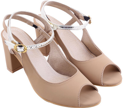 

Adorn Women Beige Heels