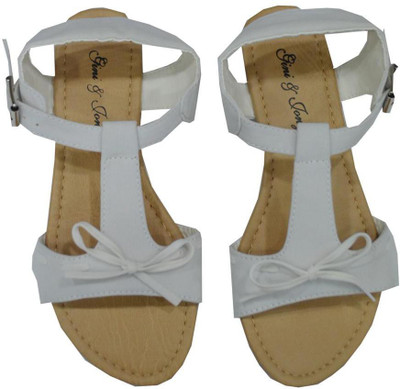 

Gini & Jony Girls Sports Sandals, Bright white(1203)
