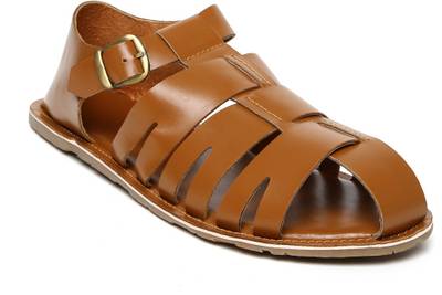 Invictus Men Tan Sports Sandals