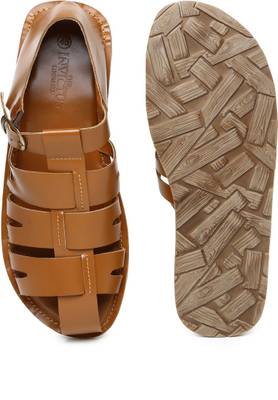 Invictus Men Tan Sports Sandals