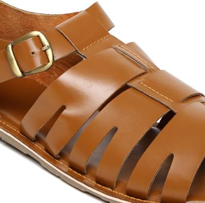 Invictus Men Tan Sports Sandals