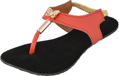Tactic Women Flats(Black, Red , 38 Euro)