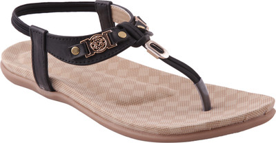 

Adorn Women Black, Beige Flats