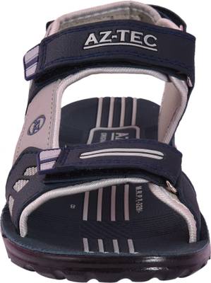 Aztec Men Orange, Grey Sandals