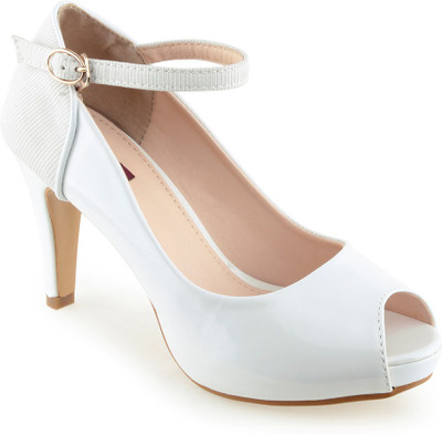 

Shuz Touch Women White Heels