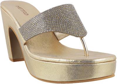 Metro Women 15,Gold Heels