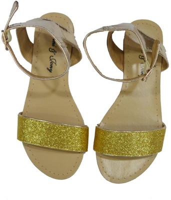 

Gini & Jony Girls Sports Sandals, Gold(1216)