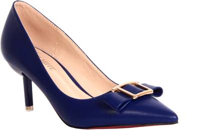 OLMIITE Women Dark Blue Heels