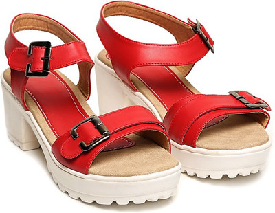 

Bare Soles Women red Heels