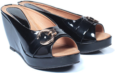 

Bare Soles Women Black Wedges