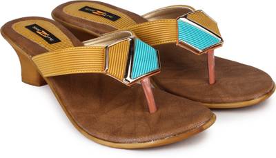 Shezone Women Yellow Heels