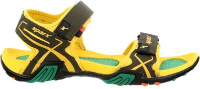 Sparx Men Olive Yellow Sandals