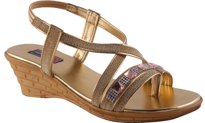 

Adorn Women Gold Wedges