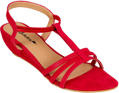 

Bellafoz Women Red Wedges