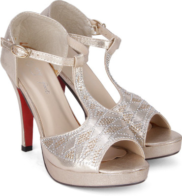 

My Foot Women Gold Heels