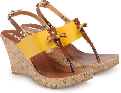 

Nell Women Yellow Wedges